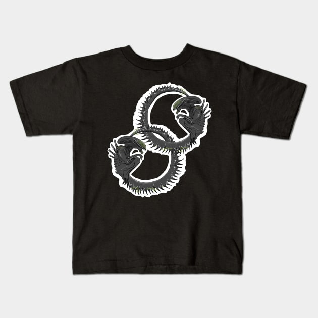 Alien Xenomorph Hive Kids T-Shirt by Alien Dropship